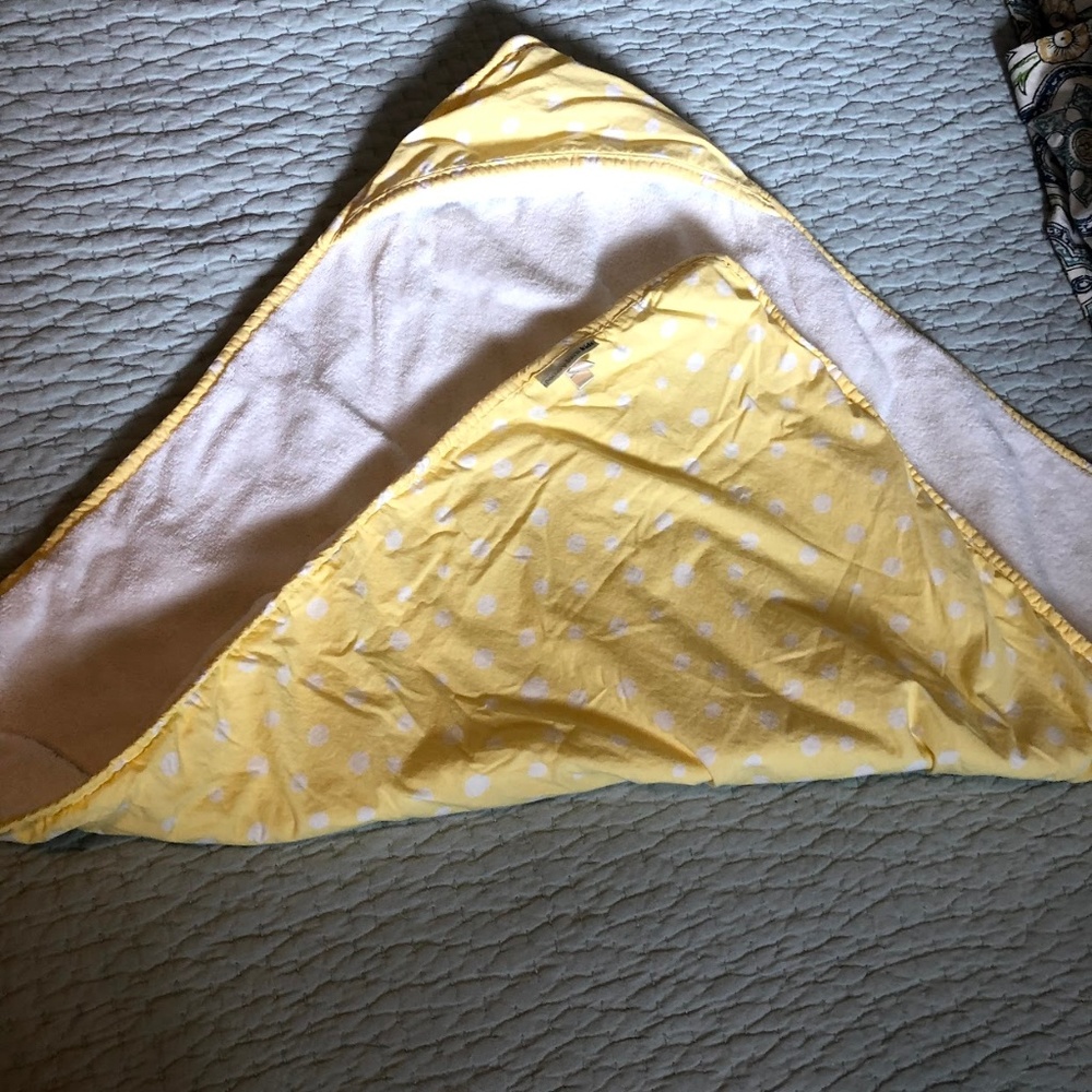 Pottery Barn Kids Hooded Polka Dot Towel